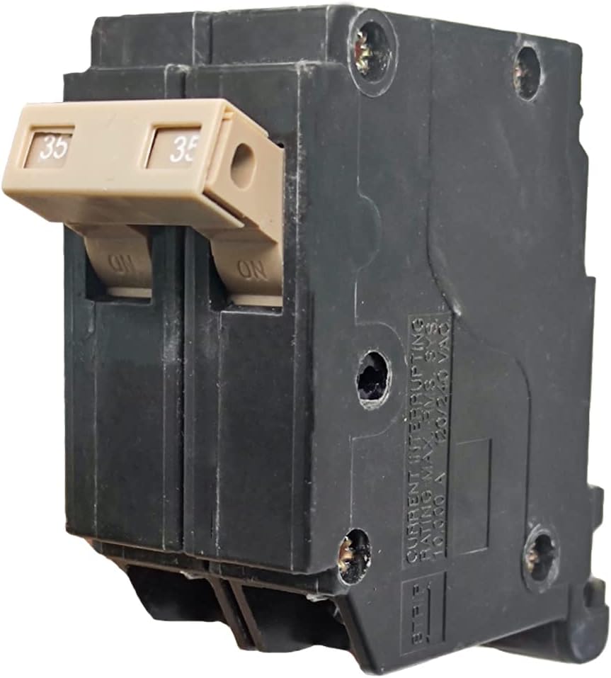 35 Amp 2-Pole Circuit Breaker, 3/4-Inch Plug-in Type Molded Case Circuit Breaker, Compatible with OEM Load Centers, 10KA 120/240V, Thermal Magnetic Protection, Genuine OEM-10 Years Warranty