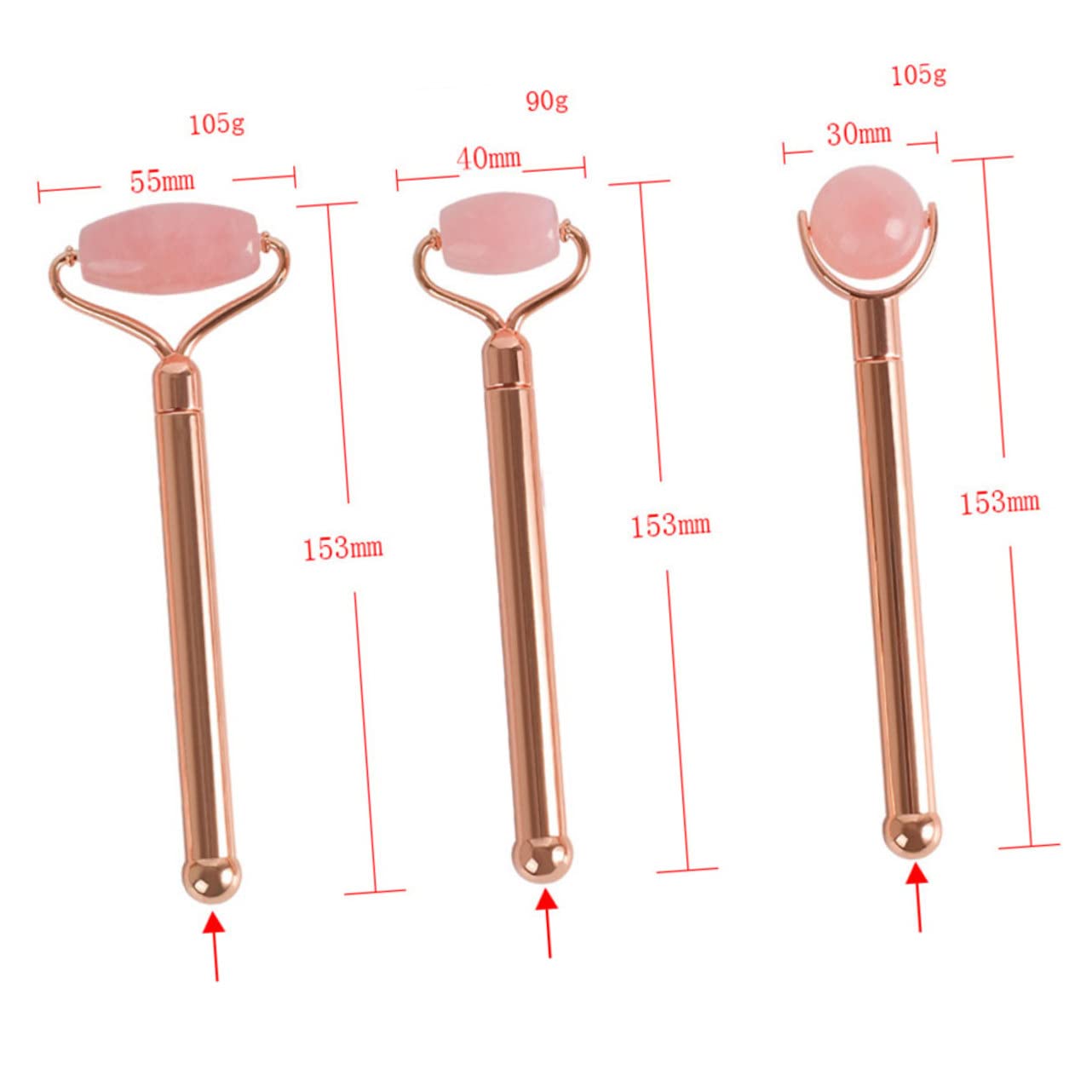 Gesichtsmassageroller aus Naturjade mit Kugel Design für Gesichtspflege