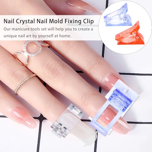 STOBAZA 12pcs Clips para Uñas Acrílicas y Gel miniatura 5