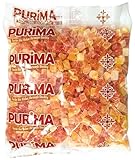 Dried Papaya 1kg – Dry Diced Chunks & Pieces Sweetened with Added Sugar - Dehydrated Tropical Exotic Fruit Crystallised Dice Core Cubes Sweet Candied Snack - Large Bulk Bag for Humans – Vegan PURIMA