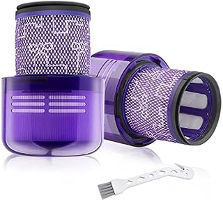 Chonphan Replacement V11 Filter for Dyson V11 Absolute Animal Torque Drive V15 Detect SV14 Cordless Vacuum Cleaner with Cleaning Brush, Compare to Part # DY-970013-02 - 2 Packs