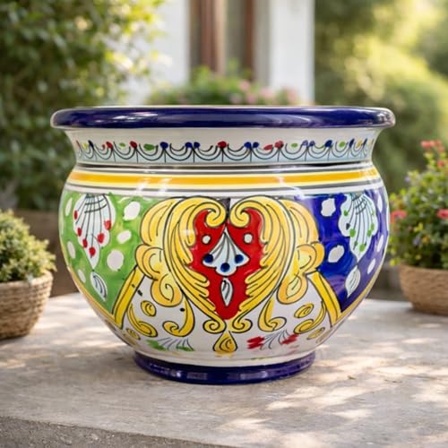 🏡 Ceramica bianca di qualità – Materiale resistente e smaltato, ideale per arredare con gusto