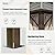 Domi 10’ x 12’ Hardtop Gazebo Canopy Outdoor Aluminum Gazebo, Galvanized Steel Single Roof with Curtains and Netting for Deck, Backyard, Patio, Garden