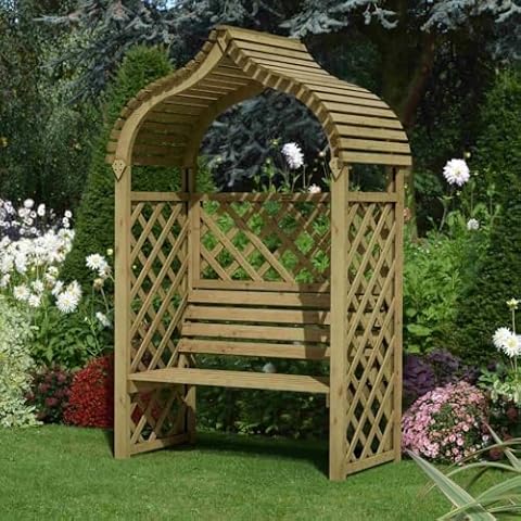 Rowlinson Kashmir Arbour with Open Roof Cover