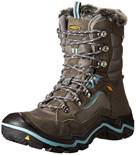 KEEN Women's Durand Polar Winter Boot, Magnet/Mineral Blue, 5 M US