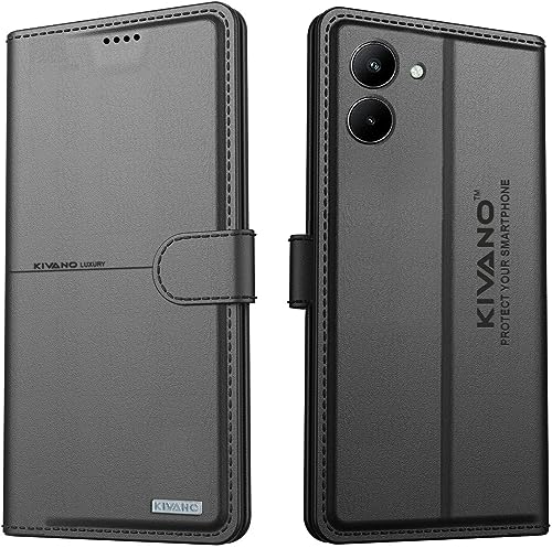 Image of KIVANO Compatible with Apple iPhone 12 Mini Flip Cover | Leather Finish | Inside Pockets & Inbuilt Stand | Shockproof Wallet Style Magnetic Closure Back Cover Case