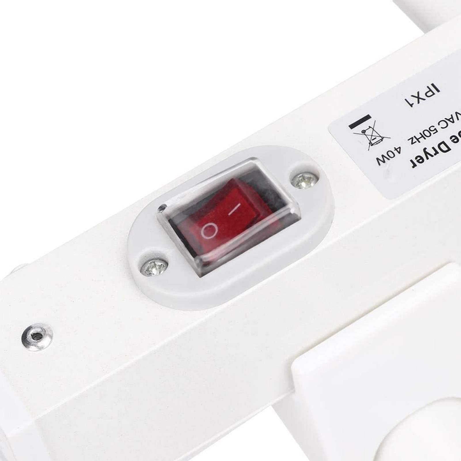 Asciugascarpe e Scarponi in Alluminio Thermanator Integrato, riscaldatore Elettrico - Stendino riscaldato Plug-in per Calze e Guanti