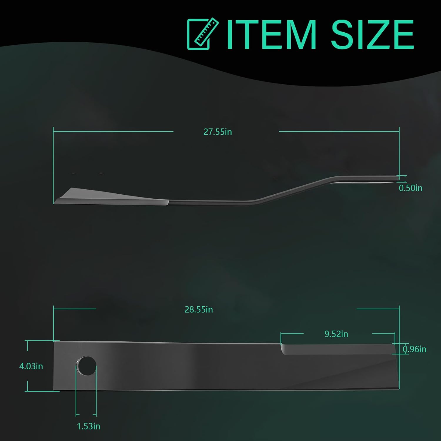Yoursme 7556 Blade Replacement for Bush Hog Rotary Cutter Blades 27’’x3/4’’ Lawn Mower Blades and Compatible with Rotary Replacement Blades for Brush Mowers (2 Blade Set)