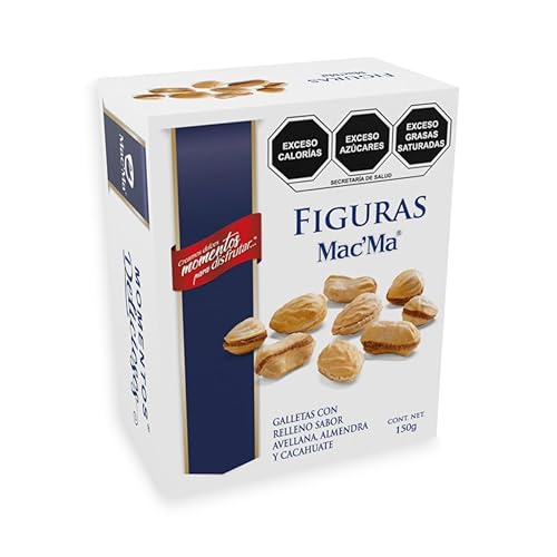 Mac'ma Figuras, Galletas Mexicanas, Caja de 5.29 oz, 5.29 oz