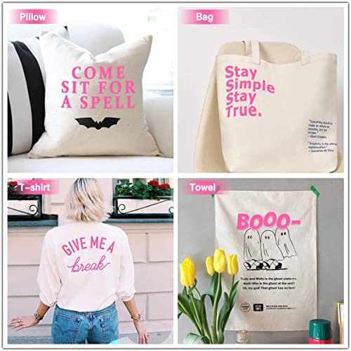 Image of HTVRONT HTV Rolls Heat Transfer Vinyl - 12 inch x 20ft Pink HTV Vinyl for Shirts, Iron on Vinyl for All Cutting Machines - Easy to Cut & Weed for Heat Transfer Design (Pink)