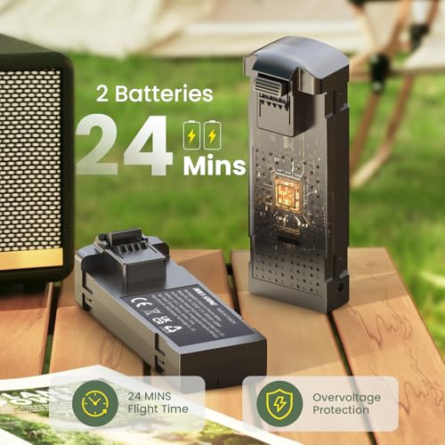 Holy Stone HS290 Foldable Drone with 1080P HD Camera for Beginners, RC Quadcopter with Optical Flow, APP Control, Tap Fly, 3 Speed Modes, 2 Modular Batteries, Toys Gifts for Boys and Girls, Blue - Image 4