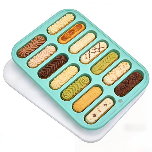 Molde silicona para salchichas flexible 14 cavidades miniatura 1