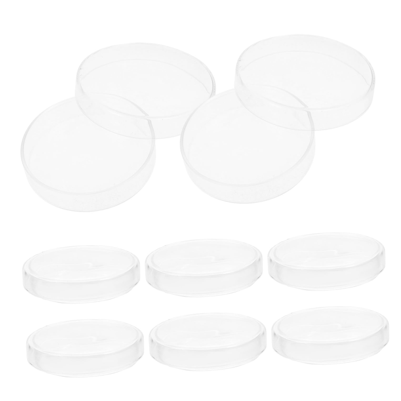 GARVALON 10 Stück Labor Petrischalen Aus Glas Sterile Kulturplatten Mit Deckel Für Mikrobiologische Experimente Wachstum Von Zellen Und Analyse-tool Für Labor Und Bildung