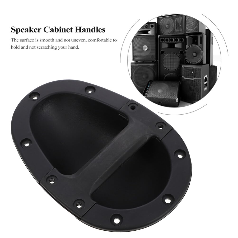 Artibetter Poignée de Remplacement pour Amplificateur en Abs Noir, Lot de 4 Pièces, Robuste et Pratique, pour Haut-Parleur et Usage sur Scène