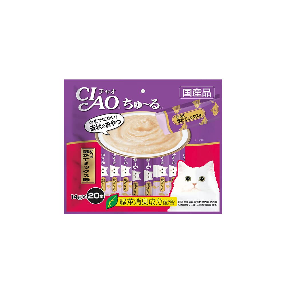 Amazon.co.jp: チャオ (CIAO) 猫用おやつ ちゅ~る かつお ほたて