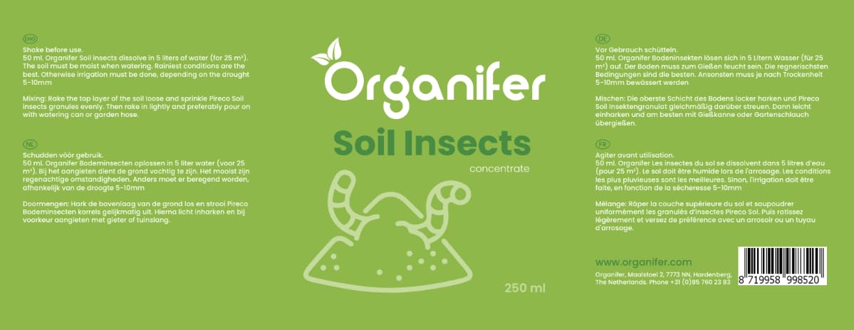 Concentrado De Suelo - 10L - 10000m2 | Cuidado Del Suelo - Tratamiento Ecológico - Solución No Tóxica - Fertilizante Para Jardín - Organifer
