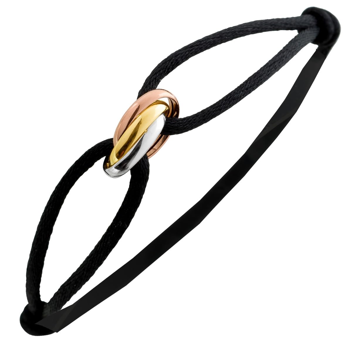 Ch.Abramowicz Tricolor Trinität Armband 585 14K Gelb-Weiss- Rosegold Trinity 99