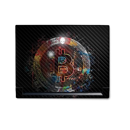Image of MightySkins Carbon Fiber Skin Compatible with Alienware M18 R1 (2023) Full Wrap Kit - Crypto | Protective, Durable Textured Carbon Fiber Finish | Easy to Apply & Change Styles | Made in The USA