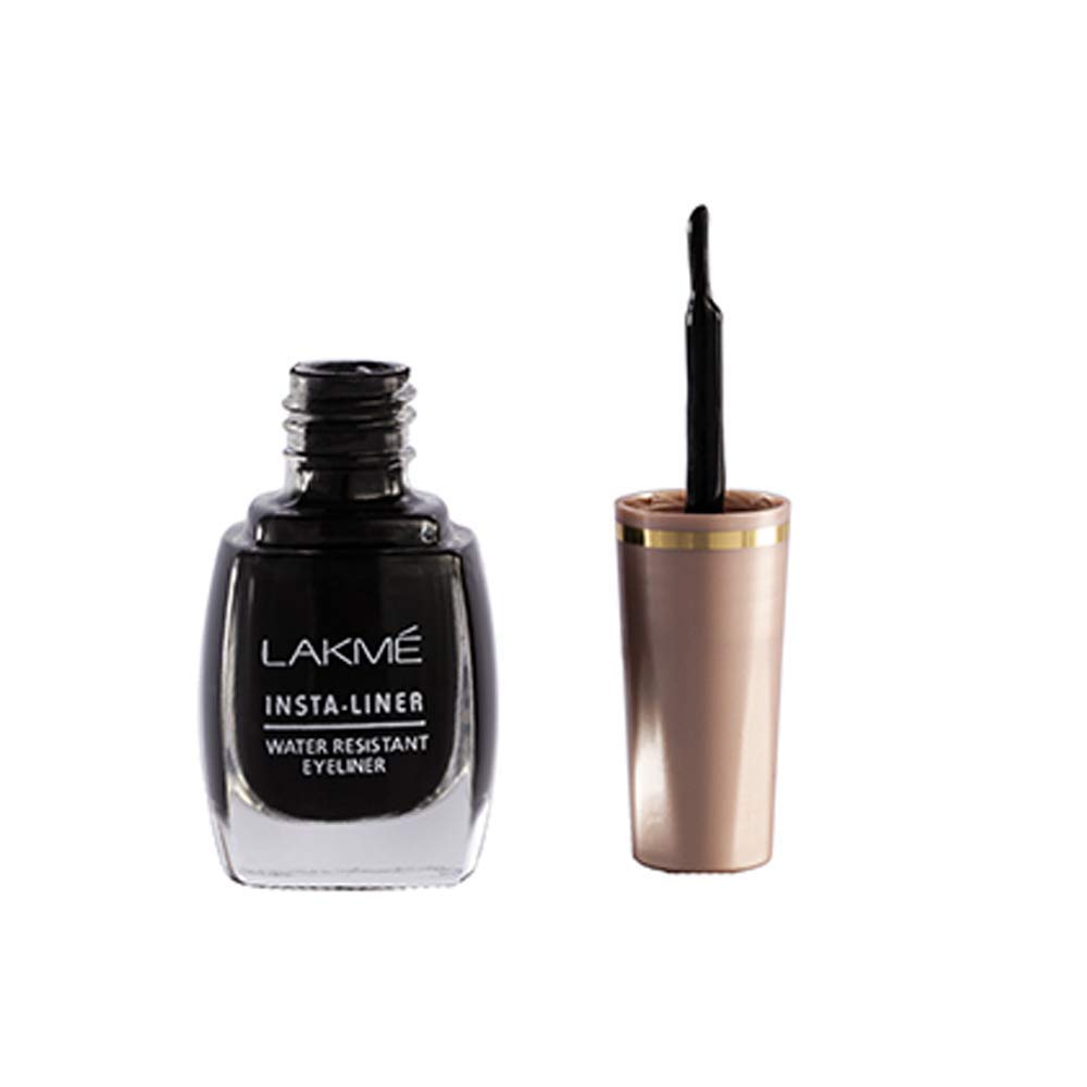 Elle 18 Eye Drama Kajal, Bold Black, 0.35G And Lakme Insta Eye Gel Liner, Black, 9Ml - Matte Finish 4