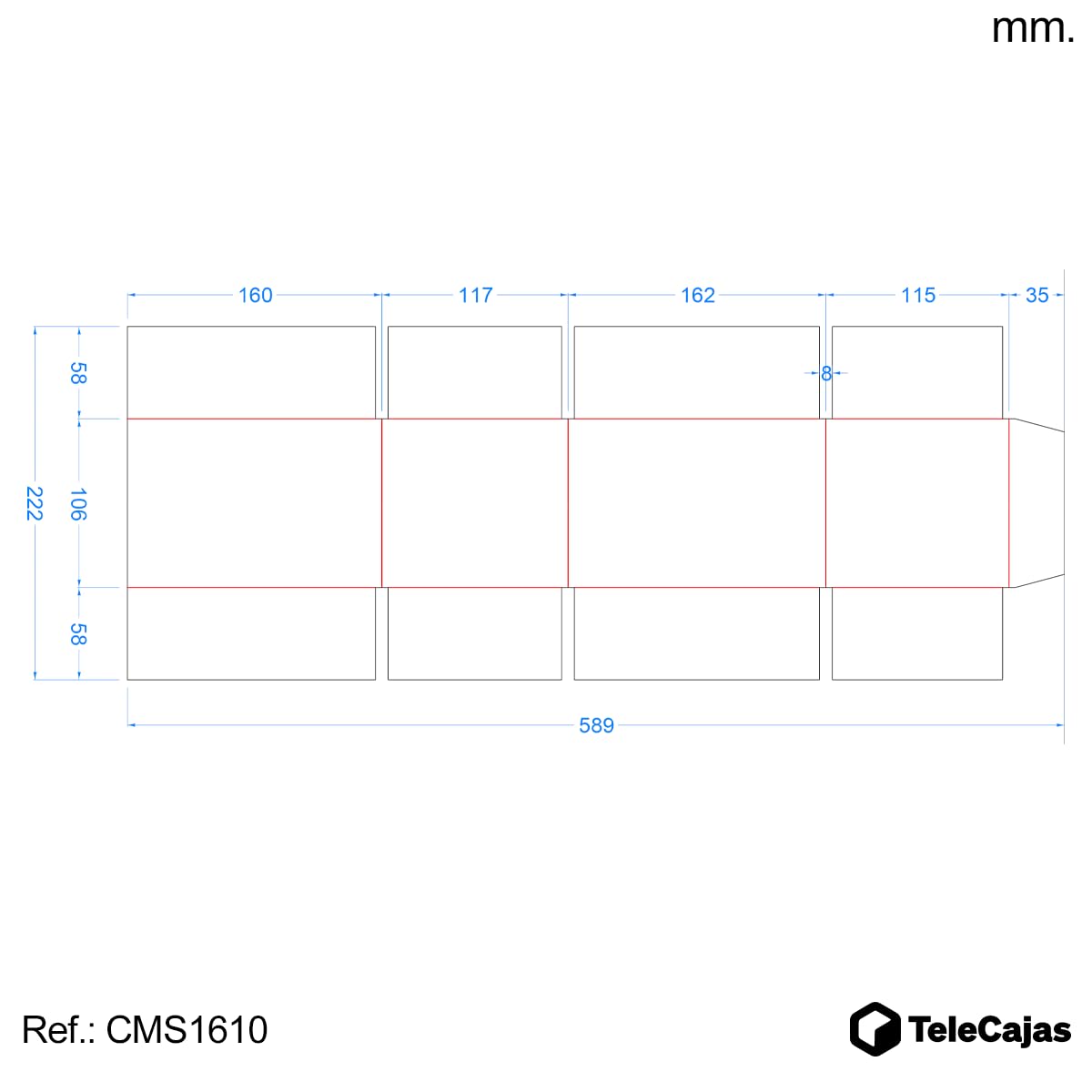 TELECAJAS | 30 Cajitas 160x115x102 mm Solapas Marrones Kraft para Envíos Venta Online y Correos Postales | Pack de 30 cajas