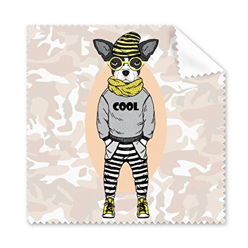 Chiffon lunettes aquarelle chien pour nettoyer l'écran du téléphone au bureau ou en voyage