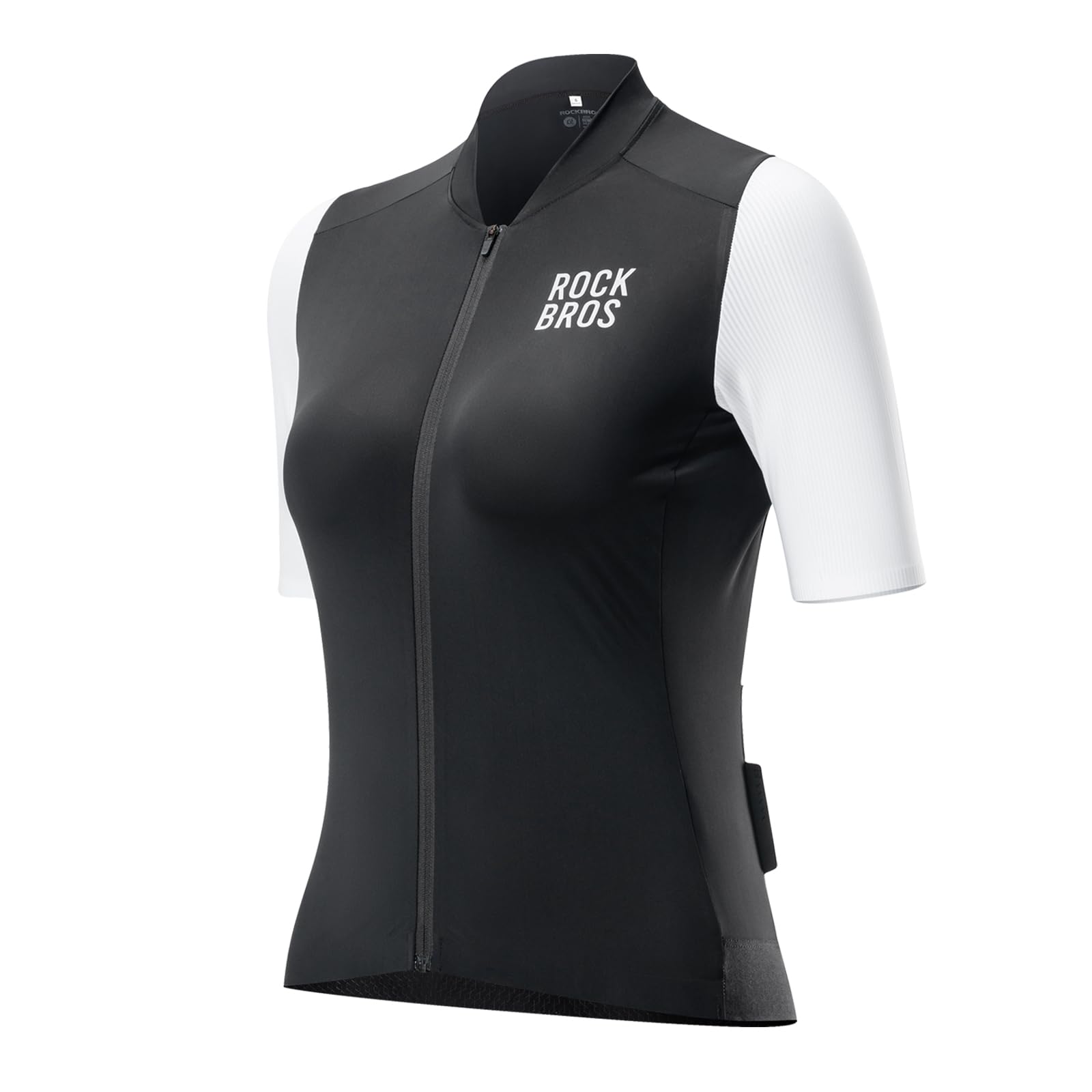 ROCKBROS Magliette da Ciclismo da Donna, Maglia Ciclismo Estiva Donna, Maglia Manica Corta da Ciclismo Traspirante Asciugatura Rapida, Abbigliamento da Ciclismo Donna per Bici da Strada, MTB, 3 Tasche