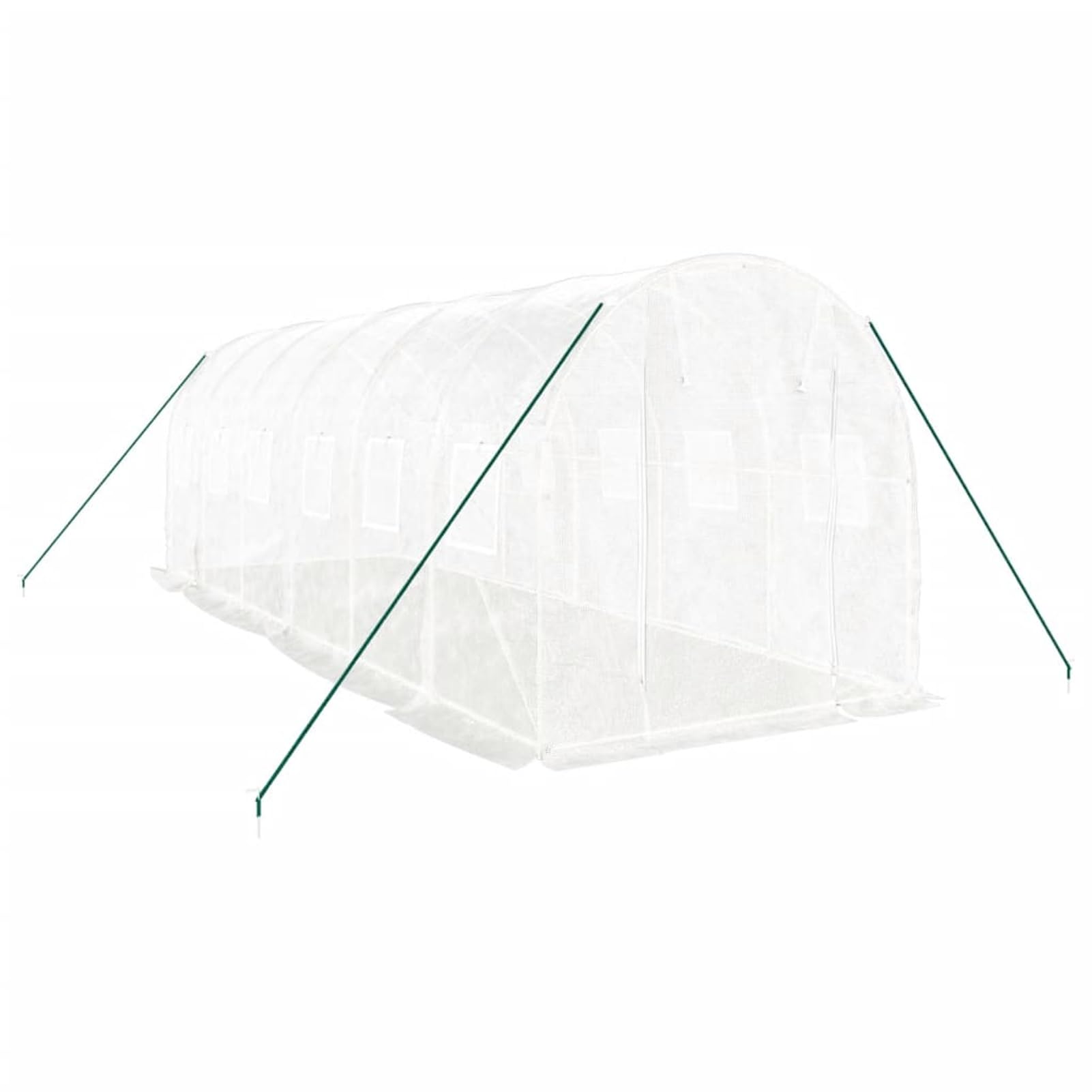 Gecheer Invernadero Espacioso de Alta Resistencia con Estructura de Acero y Cubierta de PE - Ideal para Jardinería y Protección de Plantas