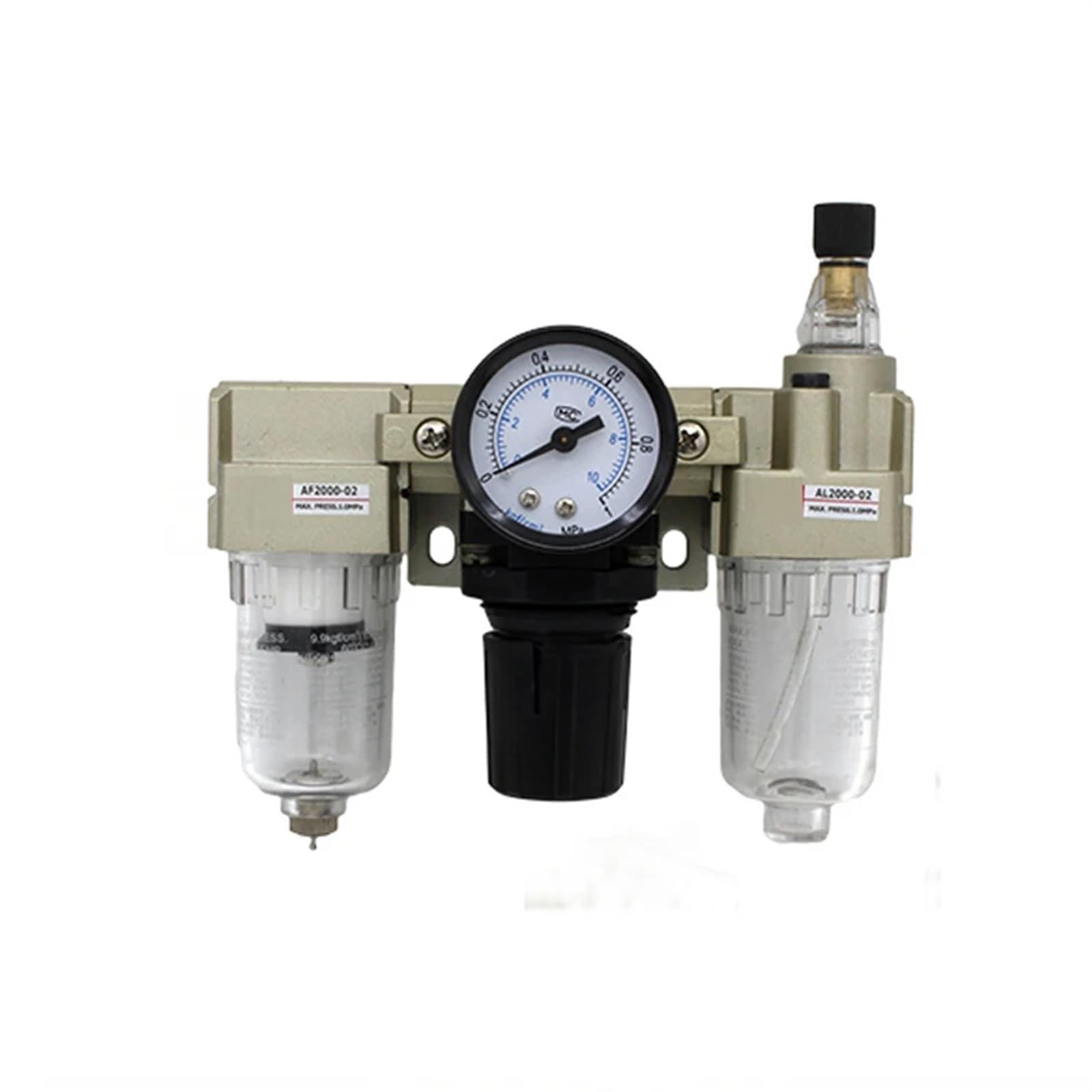 HDPHCRIUN 1 pcs AC4000-06 AC4000-06D Air Filter Pressure regulating valve Lubricator Combination(Ac4000-06d)