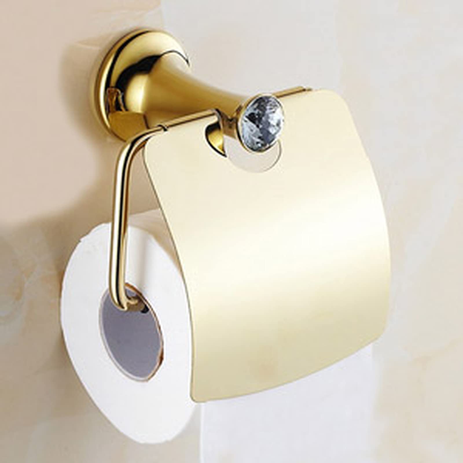 Juego de Accesorios de baño Chapado en Oro de Acero Inoxidable, Soporte para Toallas, Soporte para Papel higiénico, Gancho para Barra de Toallas, Juego de Accesorios de baño