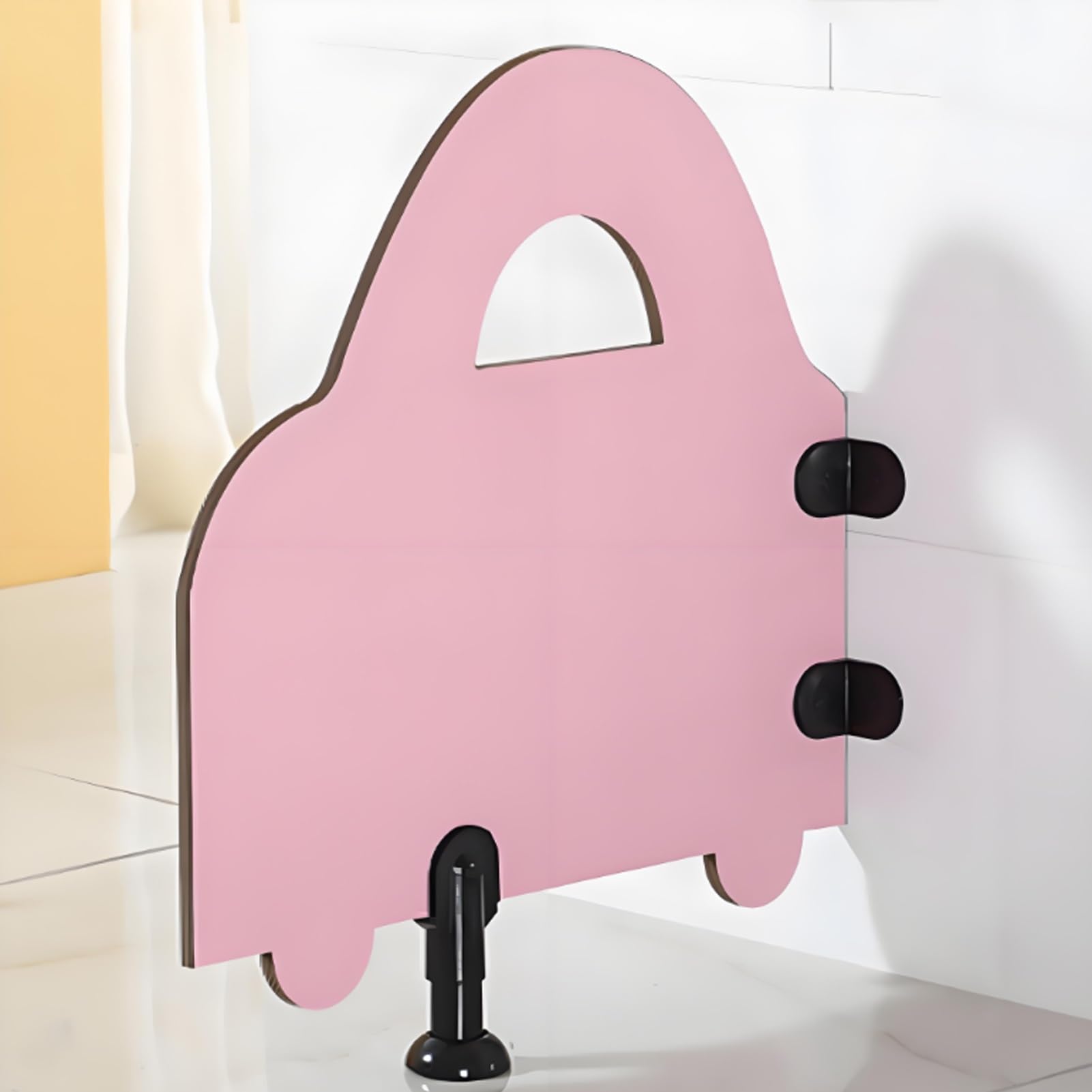 GTHTUHFD Children'S Urinal Divider Floor Mounted Toilet Partition For Kindergarten Urinal Privacy Screen Durable Toilet Baffle Ideal For Kids' Restrooms,Pink-60 * 70cm