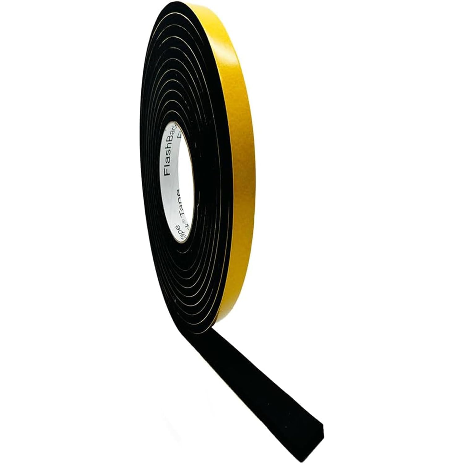 Flashback Black 8Mm Thick - Self-Adhesive Epdm Neoprene Substitute Sponge Strip (15Mm Wide)