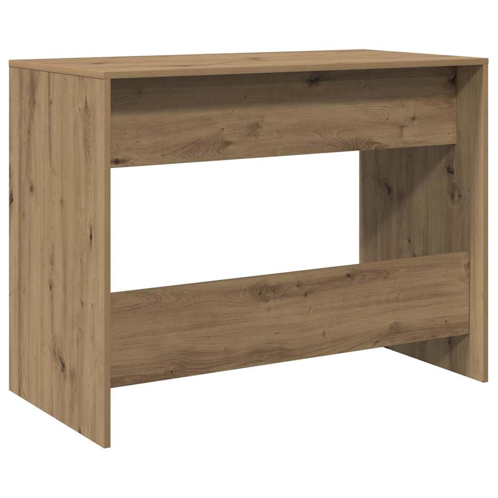 Schreibtisch Artisan-Eiche 101x50x76,5 cm Holzwerkstoff mit 2 Schubladen, Stabiler Arbeitstisch für Büro und Zuhause, geräumige Tischplatte für Computer und Schreibutensilien,