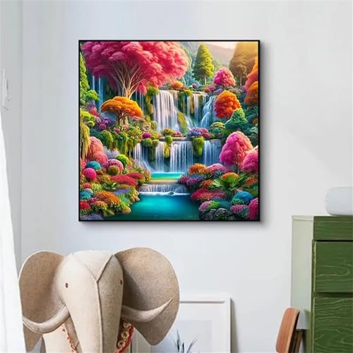 Puzzle de 300 Piezas para Adultos y Niños, Paisaje con Cascada 300 Piezas Rompecabezas Adultos, DIY Entretenimiento Creativo, Divertido, Juego de Habilidad para Toda La Familia