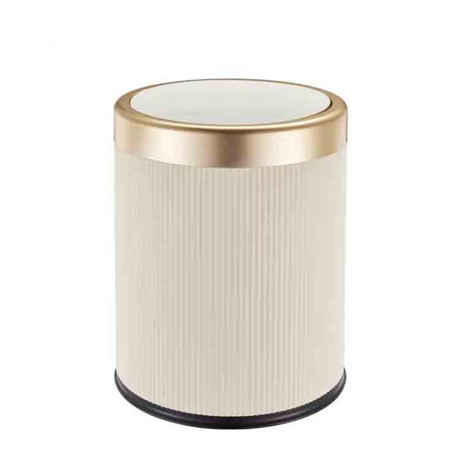 Garbage Bin Bathroom and toilet press type covered garbage bin(White,Small)