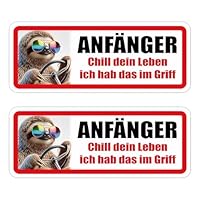 2 PCS Fahranfänger Magnet Schild 20x8 Cm Anfänger Schild Auto, Lustiges Fahranfänger Auto, Wetterfest & Hochgeschwindigkeitsfest (Fahranfänger)