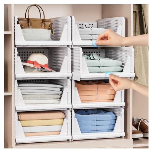 17+ Creative Rustic Camper Remodel Ideas to Transform Your Space 6 4 Pack Stackable Closet Storage Basket - Stackable Storage Bins, Multifunctional & Foldable Closet Organizer, Wardrobe Cupboard Space-Saving Clothes Storage Hat Organizer, White
