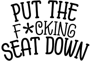 Put The f*cking Seat Down Decal Sticker for Restroom