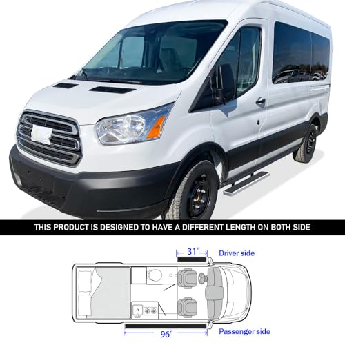 Estribos de acero inoxidable APS para Ford Transit Van miniatura 6
