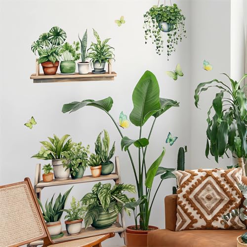 Vinilo Decorativo de Planta Verde Potted Green sacinora miniatura 6