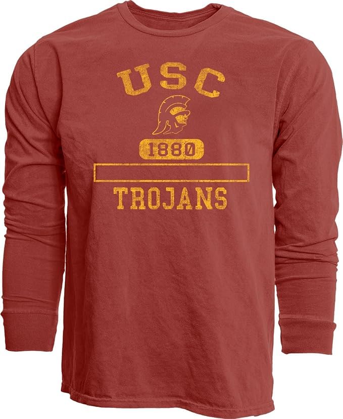 Blue 84 Standard NCAA Officially Licensed Long Sleeve T-Shirt Team Color Dyed Ringspun