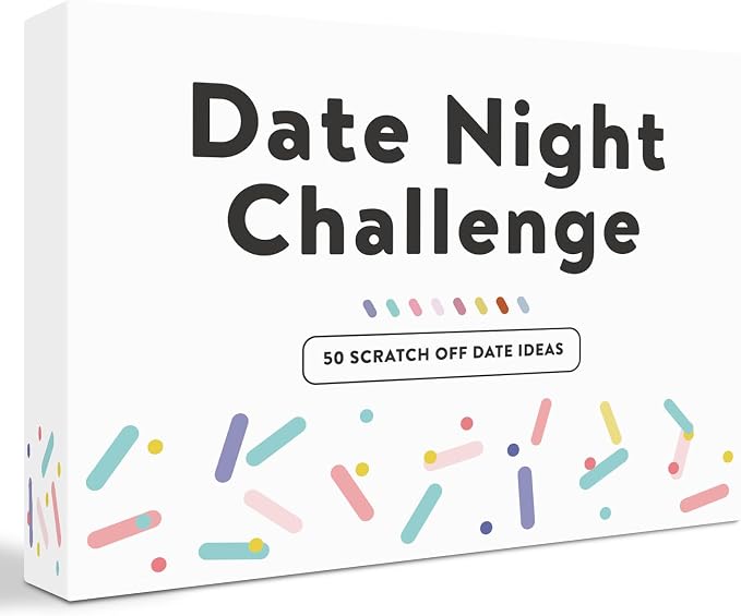 50 Fun & Romantic Scratch Off Date Ideas for Couples, Gifts for Him, Her, Husband, Boyfriend, Men - Couples Gift Ideas for Christmas, Valentine's Day, Anniversary, Wedding