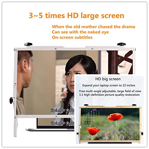 Laptop-Bildschirmlupe, Klappständer, 3D-Augenschutz, superklare physikalische Lupe, ein Geschenk für Familie und Kinder, kompatibel mit Laptops, Anti-Blaulicht, interessa – Bild 8