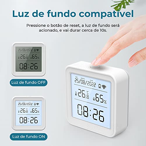 Sensor de umidade de temperatura inteligente WIFI, Higrômetro digital sem fio, Ligação das cenas, Al