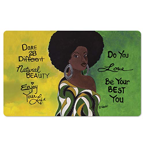 Shades of Color African American Interior Floor Mats, 29.5 x 17.7 Inches, Dare 2 Be Different (IFM122)