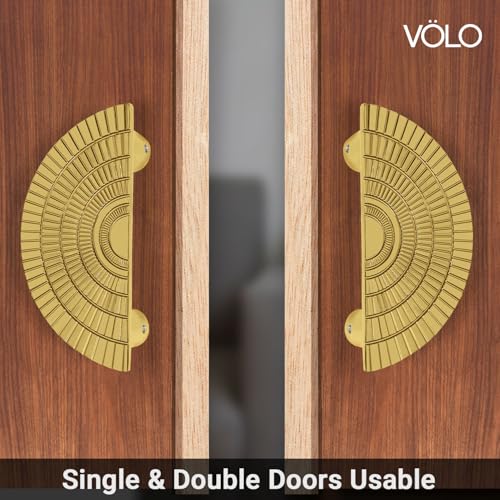 Image of VOLO Main Door Handle - Heavy Duty Pull Handle for Wooden & Glass Doors in Home, Office & Hotel Use (Model: S-626) - Pack of 1 Set (Gold - 96MM)