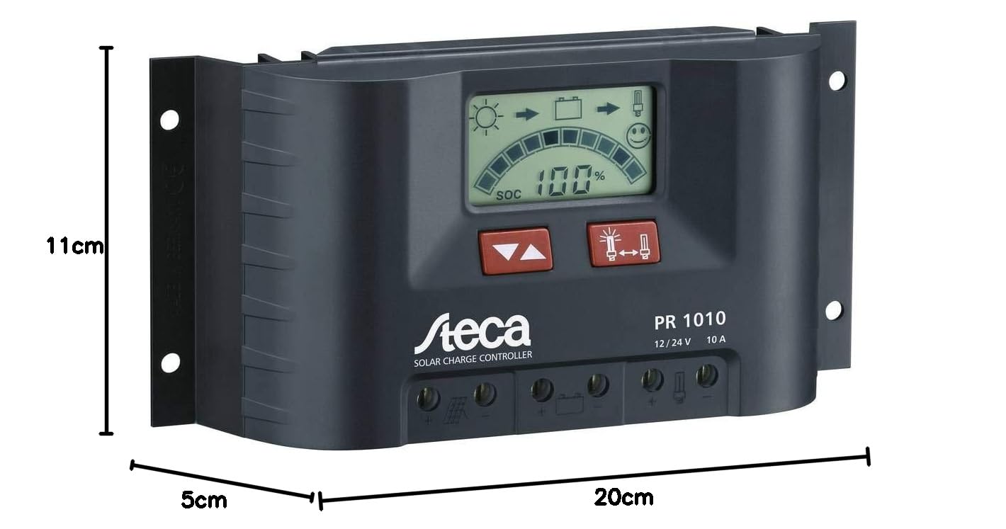 STECA PR 1010 Laderegler PWM 12 V, 24V 10A