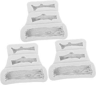 3pcs Tree Trunk Silicone Molds Cake Decoration Tools for Chocolate Fondant Soap DIY Crafts Nonstick Easy Release for Birthdays Holidays