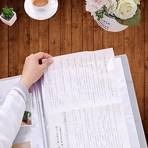 Image of Display Book File A3 Size 40 Leaf (Pack of 2) for Certificates, Transparent Sleeves Pocket, Display Presentation Files (Multi-Colors)