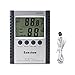 Samshow Hygrometer Thermometer, Digital Humidity Monitor with Temperature Monitor, Indoor/ Outdoor Thermometer, Probe, Temperature Gauge Humidity Meter Battery Included