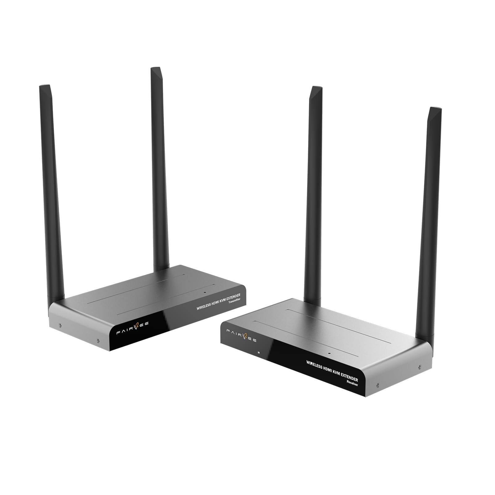 Set di trasmettitori e ricevitori wireless HDMI, portata 200 m, Full HD 1080P@60Hz, Ultra Bassa Latenza 0.1s, KVM & IR Telecomando, HDMI Loop-Out, Plug & Play, per Home Cinema, presentazione